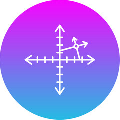 Graph Gradient Circle Line Inverted Icon