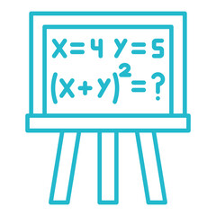 Algebra Multicolor Line Icon