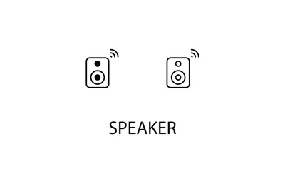 Speaker double icon design stock illustration