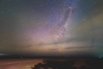 Milky way in Lake George New South Wales Australia