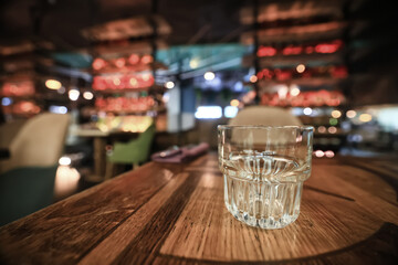 table setting in the restaurant for the cafe interior menu