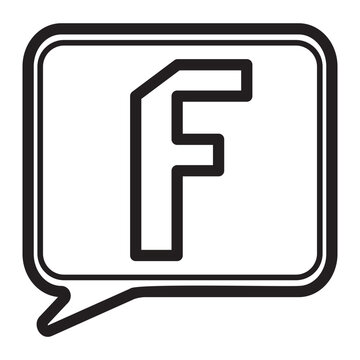 recommend clip art: letter f icon
