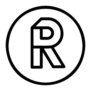 recommend clip art: letter r icon