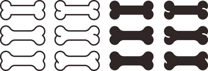 犬用の骨 Dog Bone icon.Vector illustrations.