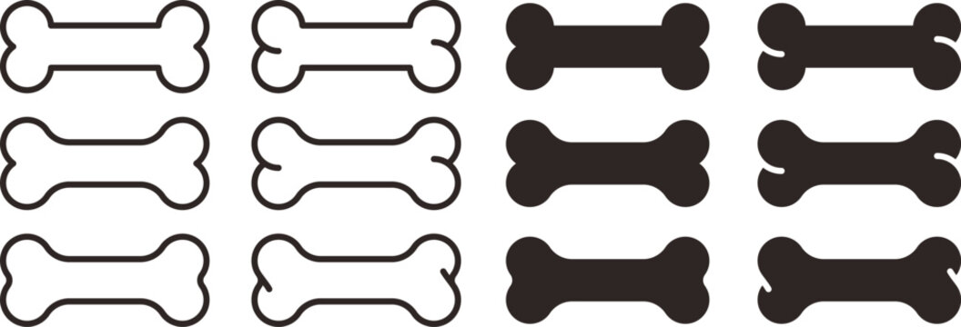 犬用の骨 Dog Bone icon.Vector illustrations.