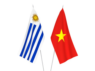 Vietnam and Oriental Republic of Uruguay flags