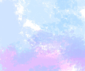 Soft blue crystal watercolor background 