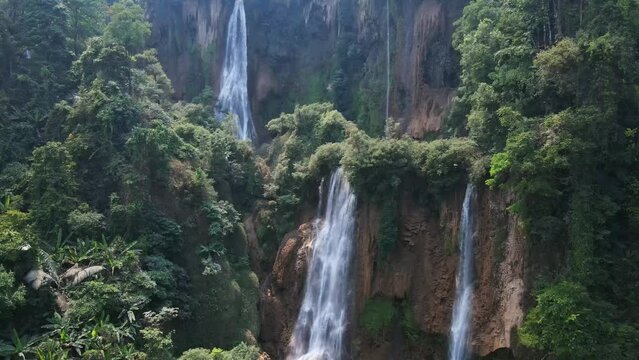 Thi Lo Su (Tee Lor Su) in Tak province. Thi Lo Su waterfall the largest waterfall in Thailand.