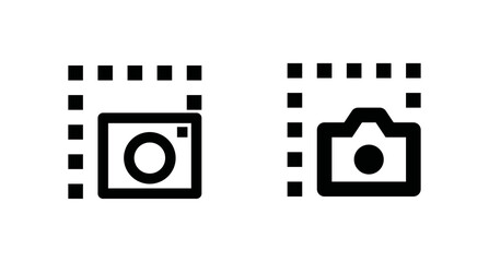 screenshot icon isolated of flat style. Vector illustration.