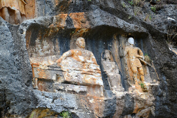 Located in Mersin, Turkey, Adamkayalar Rock Relief was made during the Roman period.