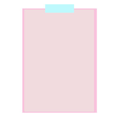 blank pink board tag label ,memo blank note