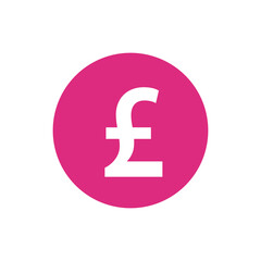pound logo in pink circle