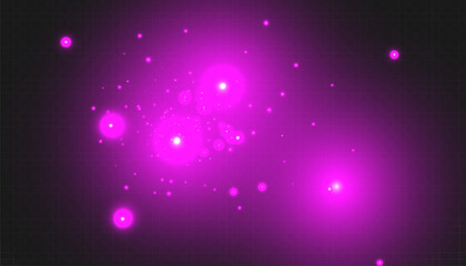 Vector sparkles on transparent background.