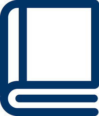 Book, reading line icon