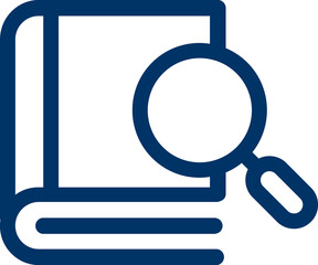 Book, reading line icon