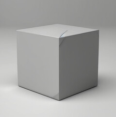 Naklejka premium Artificial ai generated 3D box