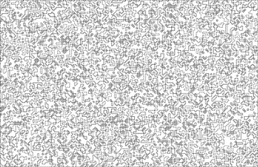 
Stylish texture with figures from lines and dashes .Abstract geometric black and white pattern for web page, textures, card, poster, fabric, textile.Different quadratic Shapes.