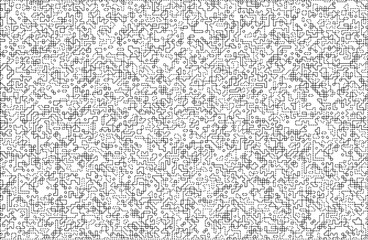 Stylish texture with figures from lines and dashes .Abstract geometric black and white pattern for web page, textures, card, poster, fabric, textile.Different quadratic Shapes.