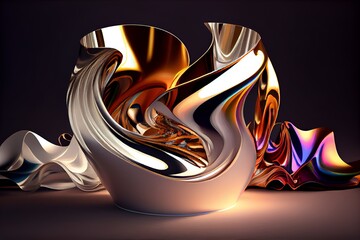 Colorful abstract painting background.  Art to print. Created with generative Ai technology.