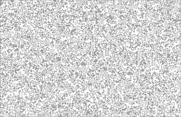 Stylish texture with figures from lines and dashes .Abstract geometric black and white pattern for web page, textures, card, poster, fabric, textile.Different quadratic Shapes.