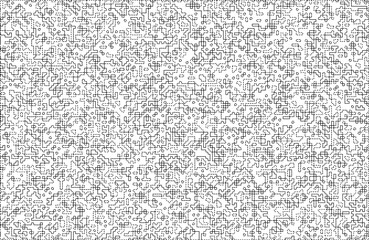 Stylish texture with figures from lines and dashes .Abstract geometric black and white pattern for web page, textures, card, poster, fabric, textile.Different quadratic Shapes.