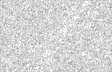 Stylish texture with figures from lines and dashes .Abstract geometric black and white pattern for web page, textures, card, poster, fabric, textile.Different quadratic Shapes.