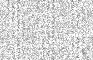 Stylish texture with figures from lines and dashes .Abstract geometric black and white pattern for web page, textures, card, poster, fabric, textile.Different quadratic Shapes.