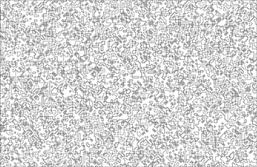 Stylish texture with figures from lines and dashes .Abstract geometric black and white pattern for web page, textures, card, poster, fabric, textile.Different quadratic Shapes.