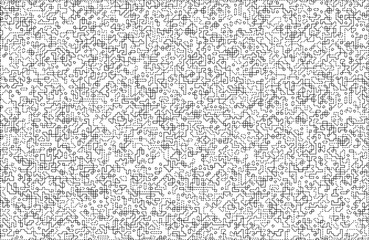 Stylish texture with figures from lines and dashes .Abstract geometric black and white pattern for web page, textures, card, poster, fabric, textile.Different quadratic Shapes.