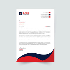 modern corporate letterhead template design