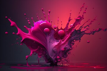 Colorful abstract painting background.  Art to print. Created with generative Ai technology.