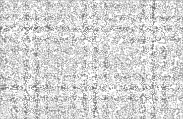 Stylish texture with figures from lines and dashes .Abstract geometric black and white pattern for web page, textures, card, poster, fabric, textile.