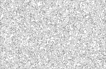 Stylish texture with figures from lines and dashes .Abstract geometric black and white pattern for web page, textures, card, poster, fabric, textile.