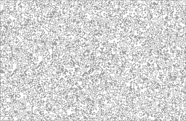 Stylish texture with figures from lines and dashes .Abstract geometric black and white pattern for web page, textures, card, poster, fabric, textile.