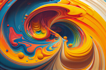 Colorful abstract painting background.  Art to print. Created with generative Ai technology.