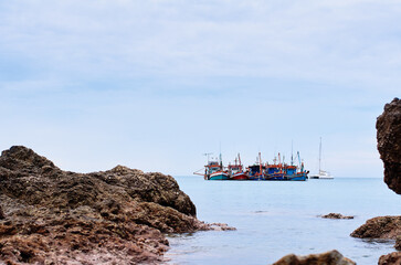 Fishing ship in Andaman sea, Thailand.