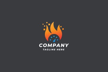 Fire Speed Logo Pro Template
