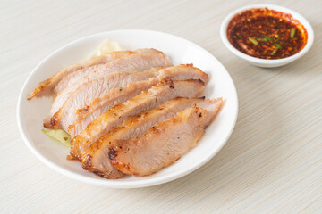 Thai Grilled Pork Neck with Spicy Dipping Sauce