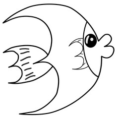 Cartoon Clipart Style Fish