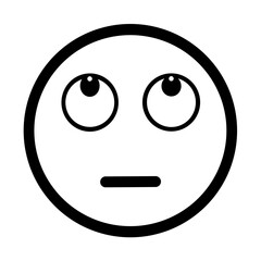 Fototapeta premium Eye Rolling Emoji