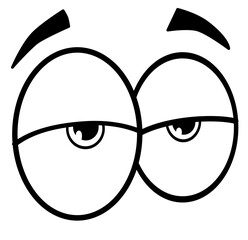 Obraz premium High Chill Eyes Emoji