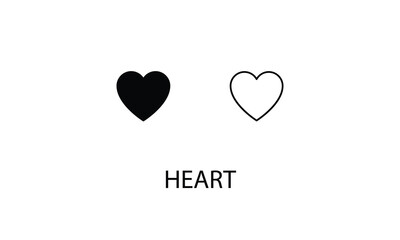 Heart double icon design stock illustration
