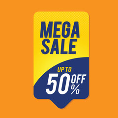 mega sale banner template tag