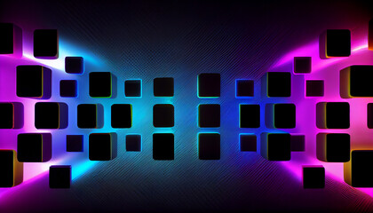 Abstract vibrant neon futuristic pattern/ background
