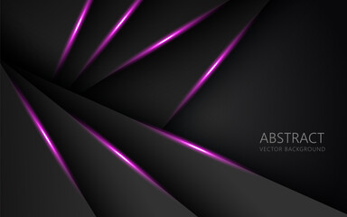 Obraz premium abstract light orange black space frame layout design tech triangle concept gray texture background. eps10 vector