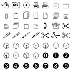 set of icons for web