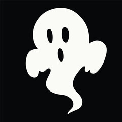 Cute ghost trying to scary someone, suitable to make your design more fun and good for graphic resource.