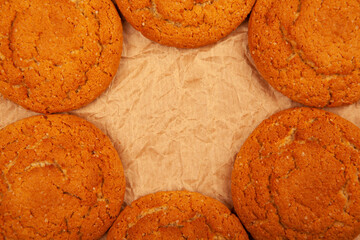 image of cookies paper background