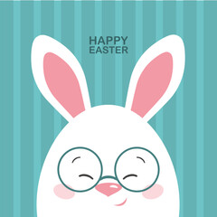 happy easter bunny egg