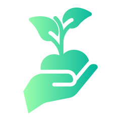 plant gradient icon